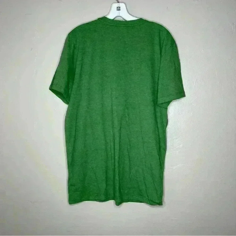 The North Face T-Shirt Mens Logo Short Sleeve Green Tee Cotton Crew Neck ~Size S